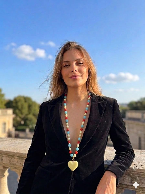 Collar Tricolor Pastel Largo