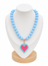 Collar Corazón Tejido