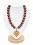 Collar Corazón Tejido