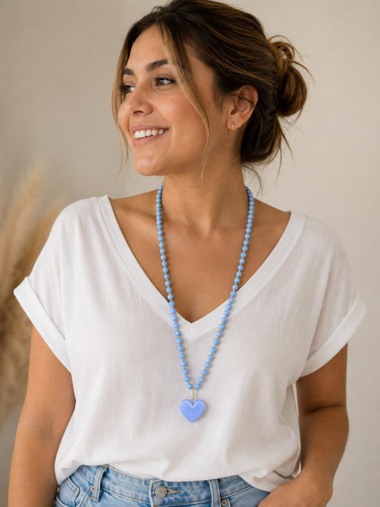 Collar Largo Corazón