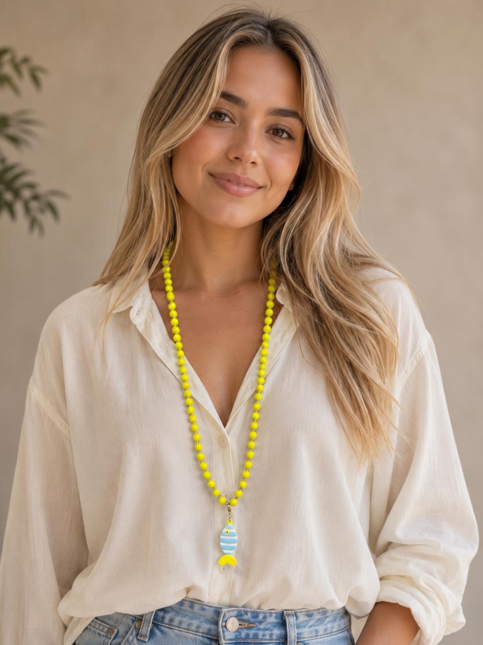 Collar Largo Pez