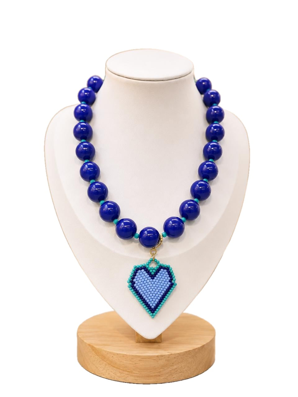 Collar Corazón Tejido