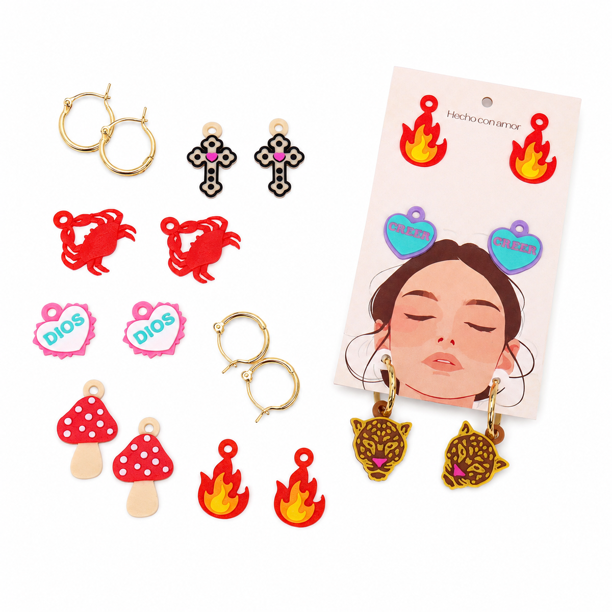 Candongas Charms x3 a elección